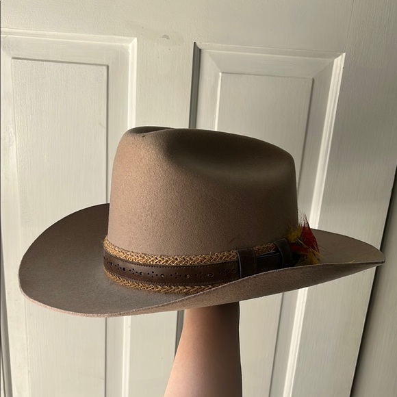 VTG Men's Trail Boss Tan Stetson Cowboy Hat